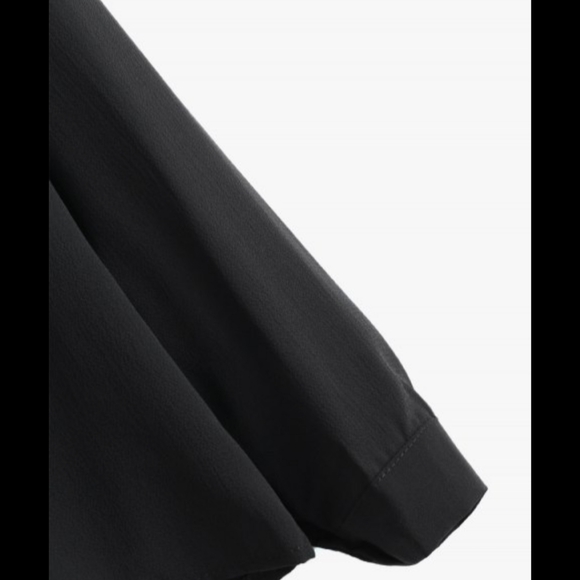 ZAFUL Crew Neck Black Blouse - Picture 4 of 4